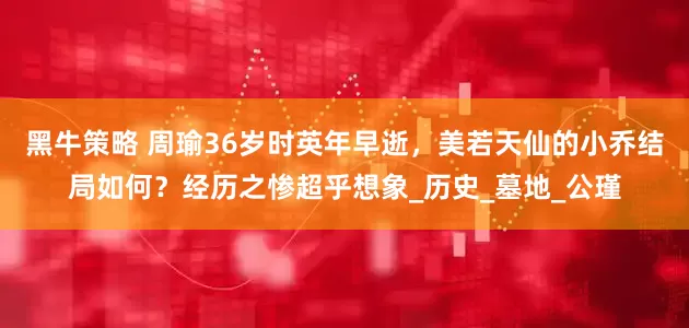 黑牛策略 周瑜36岁时英年早逝，美若天仙的小乔结局如何？经历之惨超乎想象_历史_墓地_公瑾